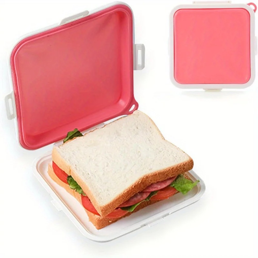 Food Snacks For Picnic - Силиконовая коробка для хранения сэндвичей, контейнеры